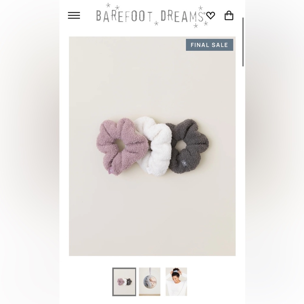 NWOT Barefoot Dreams Scrunchies